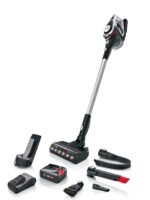 Bosch Unlimited 9 Cordless Vacuum Cleaner, 60-Minute Runtime, 3.0 Ah Battery Pack, MicroClean Technology, Easy Empty Dust Box, LED Lights, White, BBS931WGB