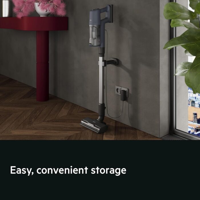 AEG 6000 Cordless Vacuum Cleaner AP61CB21DB, 103 000 RPM, Powerful Suction, Up to 99% Dust Pickup, 40 Min Runtime, Multi-Surface Nozzle, Detachable Handheld Unit