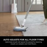 Shark Clean & Empty Cordless Vacuum Cleaner with Auto-Empty System, Lightweight Anti Hair Wrap Vacuum with Pet & Crevice Tools, 40 Mins, Charging Dock, LED Headlights, White,Mohogany, BU3521UKTSB