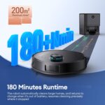 Ultenic T20 Pro Self Emptying Robot Vacuum Cleaner with Mop 8000Pa, 180 Mins Runtime, LiDAR Navigation, Up to 10 Weeks of Hands Free Cleaning Robot Vacuum for Pet Hair, Carpet, All Floors