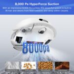 roborock Q7 L5+ Robot Vacuum Cleaner with Mop, 8000Pa Strong Suction, Up to 7 Weeks of Hands Free Cleaning, Dual Anti-Tangle System for Pet Hair&Carpet, PreciSense LiDAR Navigation, APP Control, White