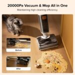 roborock F25 GT Cordless Wet Dry Vacuum Cleaner, 20000Pa All-in-One Floor Washer for Hard Floors, Edge-to-Edge Cleaning with 180° Lie-Flat, Auto Self-Cleaning, Lightweight Design