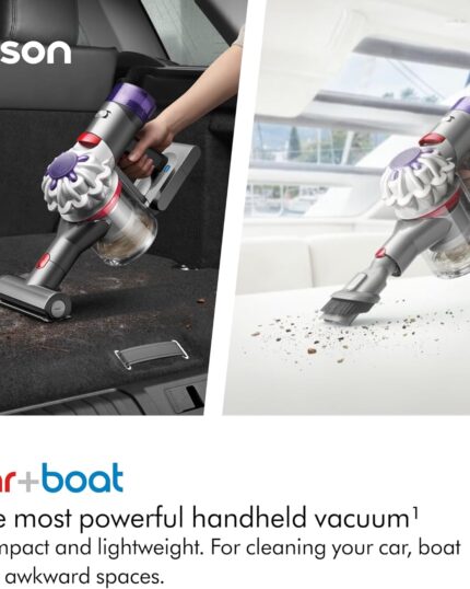 Dyson Car+Boat handheld vacuum cleaner, 115 AW, 50min, deep cleaning on the go (Silver)