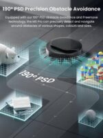 Lefant M5 Pro Robot Vacuum and Mop Cleaner, Auto All-In-One Station,18000Pa Suction, 75°C Self-Cleaning Roller Mop, dToF Laser Mapping & PSD 2.0 Obstacle Avoidance, Alexa/App, for Hard Floors Pet Hair