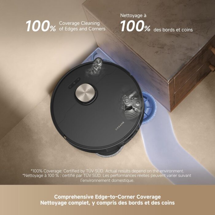 DREAME L50 Ultra Robot Vacuum and Mop Black with Auto-Empty and Mop Self-Cleaning, Precise Obstacle Avoidance, 19,500Pa Suction, HyperStream Detangling DuoBrush