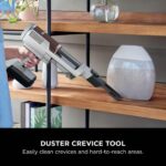 Shark Clean & Empty Cordless Vacuum Cleaner with Auto-Empty System, Lightweight Anti Hair Wrap Vacuum with Pet & Crevice Tools, 40 Mins, Charging Dock, LED Headlights, White,Mohogany, BU3521UKTSB