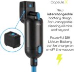 Halo Capsule X Pets Cordless Vacuum Cleaner | Best Buy Which? 2025 & Good Housekeeping 2025| Mini Power Brush, Hard Floor Roller, 10 Bags & Wall Dock | 60 Mins Run | 2.0 Litre Capacity & HEPA Filter