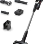 Bosch Unlimited 9 Cordless Vacuum Cleaner, 60-Minute Runtime, 3.0 Ah Battery Pack, MicroClean Technology, Easy Empty Dust Box, LED Lights, White, BBS931WGB