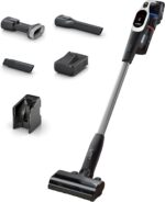 Bosch Unlimited 9 Cordless Vacuum Cleaner, 60-Minute Runtime, 3.0 Ah Battery Pack, MicroClean Technology, Easy Empty Dust Box, LED Lights, White, BBS931WGB