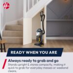 Hoover HL5 Pets Upright Vacuum Cleaner with Pet Hair Attachment, Powerful Suction, Push&Lift Portable Mode, Anti Hair Wrap, LED Lights, Hepa Filter, Corded, 850w [HL500PT]