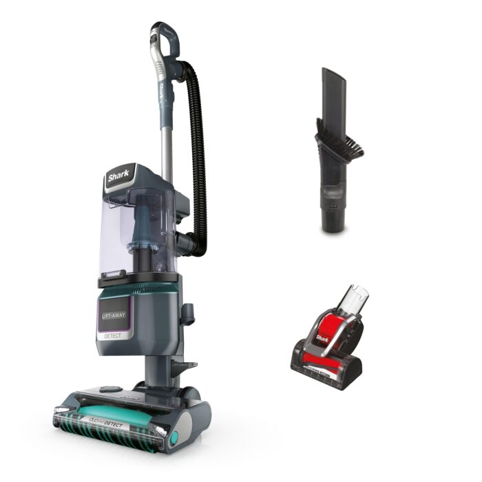 Shark Detect Corded Upright Vacuum Cleaner, Ultra-Powerful Pet Hair Pick-Up with Anti Hair Wrap Plus, DuoClean Detect & Direction Detect, Anti-Allergen, Lift-Away Technology with Pet Tool, LA450UKTBK