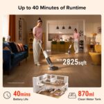 roborock F25 GT Cordless Wet Dry Vacuum Cleaner, 20000Pa All-in-One Floor Washer for Hard Floors, Edge-to-Edge Cleaning with 180° Lie-Flat, Auto Self-Cleaning, Lightweight Design