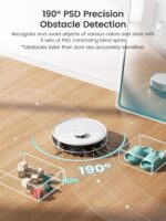 Lefant M3 Robot Vacuum Cleaner with Mop, Self-Emptying All-in-One Station, 12,000Pa Suction, dToF Laser Navigation, Dual-Spin Mops, 45°C Hot Water Auto-Wash & Air-Dry, Works on WiFi 2.4G & 5G