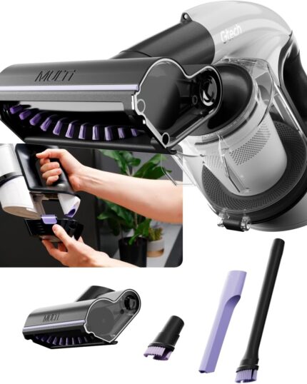 Gtech Multi Platinum | Cordless Lightweight Handheld Vacuum Cleaner | Reinforced with Aluminium | Rechargeable 22V 3350mAh Lithium Battery | Powered Brush Bar | 30 Mins Runtime