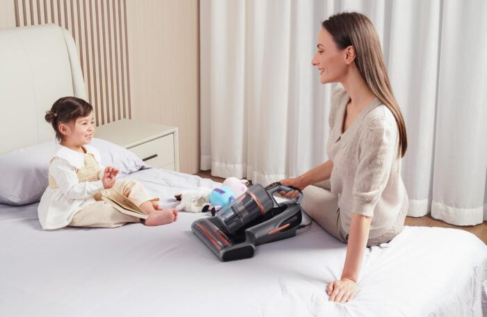 Jimmy BX7 Pro Max Mattress & Bed Vacuum Cleaner 700W Power 15kPa Suction with UV-C Light 65°C Heat & Graphene Tech, Dust Mite Sensor, Negative-ion Function for Mattresses Bed Upholstery Deep Cleaning