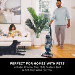 Shark Stratos XL 2.6 Litre Corded Upright Vacuum Cleaner with Anti Hair Wrap Plus & Anti Odour, Pet, Crevice and Multi-Surface Tools, Transforms to Portable Vacuum, 800W 2.6 ltrs, Navy Blue AZ3000UKT