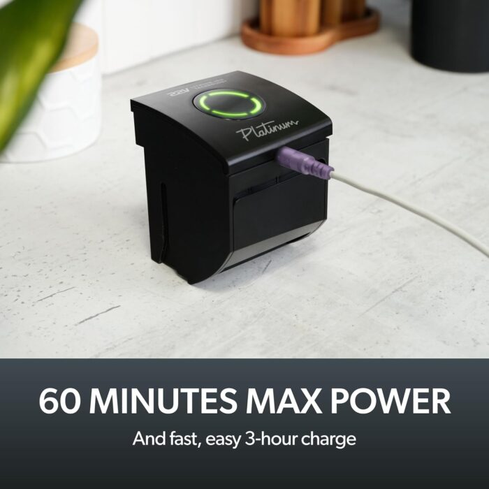 Gtech AirRAM Platinum AR46 Cordless Vacuum Cleaner - Includes Anti-Hair Wrap Brush Bar - Perfect for Carpet and Hardwood Floors - Rechargeable 22v Li-ion Battery - Lightweight (3.3 kgs.)