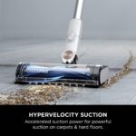 Shark Clean & Empty Cordless Vacuum Cleaner with Auto-Empty System, Lightweight Anti Hair Wrap Vacuum with Pet & Crevice Tools, 40 Mins, Charging Dock, LED Headlights, White,Mohogany, BU3521UKTSB