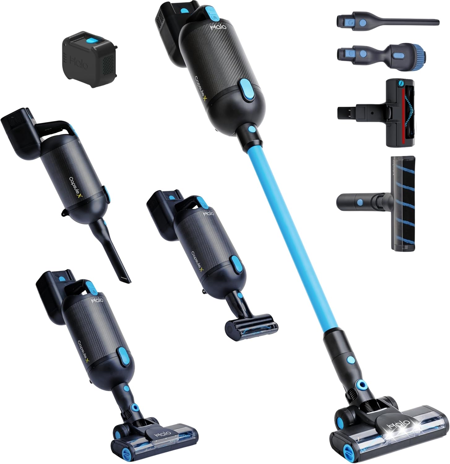 71oOm3VlTIL._AC_SL1500-1 Halo Capsule X Pets Cordless Vacuum Cleaner | Best Buy Which? 2025 & Good Housekeeping 2025| Mini Power Brush, Hard Floor Roller, 10 Bags & Wall Dock | 60 Mins Run | 2.0 Litre Capacity & HEPA Filter