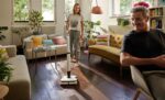 Kärcher Floor Cleaner FC 7 Cordless, Floor Cleaner with 4 Microfibre Rollers, Battery Runtime: approx. 45 min, Area Performance per Battery Charge: approx. 175 m², White