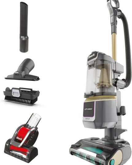 Shark Detect Corded Upright Vacuum Cleaner, Ultra-Powerful Pet Hair Pick-Up with Anti Hair Wrap Plus, DuoClean Detect & Direction Detect, Anti-Allergen, Lift-Away Technology with Pet Tool, LA450UKTBK