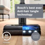 Bosch Unlimited 9 Cordless Vacuum Cleaner, 60-Minute Runtime, 3.0 Ah Battery Pack, MicroClean Technology, Easy Empty Dust Box, LED Lights, White, BBS931WGB