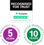 Bosch Unlimited 9 Cordless Vacuum Cleaner, 60-Minute Runtime, 3.0 Ah Battery Pack, MicroClean Technology, Easy Empty Dust Box, LED Lights, White, BBS931WGB