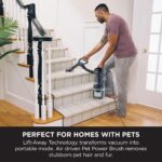 Shark Anti Hair Wrap Plus Upright Corded Pet Vacuum, 2.5L, Powered Lift-Away, Anti-Allergen Seal, Hard Floor & Carpet Mode, 750W, 8m Cord, Multi-Surface & Pet Hair Tools, Smoky Grey, NZ780UKT