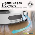 Shark Matrix Plus 2-in-1 Robot Vacuum and Mop with Self-charging Base - Deep-cleans Carpets, Hard Floors and Pet Hair - 3D LiDAR Navigation - Wi-Fi/App - 2 Pads and 2 Brushes incl. - Grey