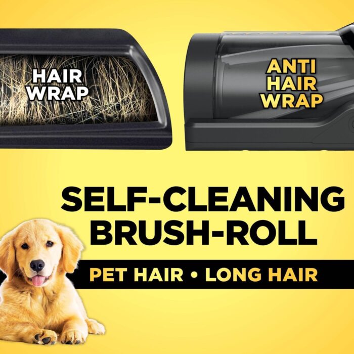 Shark Clean & Empty Cordless Vacuum Cleaner with Auto-Empty System, Lightweight Anti Hair Wrap Vacuum with Pet & Crevice Tools, 40 Mins, Charging Dock, LED Headlights, White,Mohogany, BU3521UKTSB