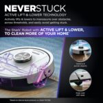 Shark PowerDetect Robot Vacuum with 60-Day Self-emptying Base - For Carpets, Hard Floors and Pet Hair - 3D LiDAR Navigation - Wi-Fi / App - Odour Cartridge and 2 Brushes Incl. - White