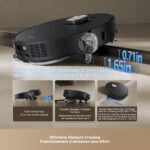 DREAME L50 Ultra Robot Vacuum and Mop Black with Auto-Empty and Mop Self-Cleaning, Precise Obstacle Avoidance, 19,500Pa Suction, HyperStream Detangling DuoBrush