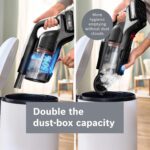 Bosch Unlimited 9 Cordless Vacuum Cleaner, 60-Minute Runtime, 3.0 Ah Battery Pack, MicroClean Technology, Easy Empty Dust Box, LED Lights, White, BBS931WGB
