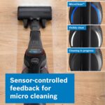 Bosch Unlimited 10 BCS1051GB Cordless Vacuum Cleaner with 100-Minute Runtime, Innovative MicroClean Technology, Including Sensor and TFT Display, Black