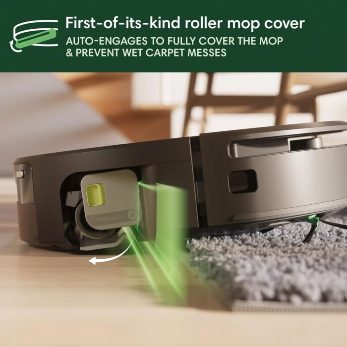 iRobot Roomba Max 705 Combo Robot Vacuum & Mop + AutoWash Dock – Extending self-cleaning Roller Mop, Retractable Cover, Dual Brushes, Self-empties, Heat-Washes & Dries, Avoids Obstacles, LiDAR