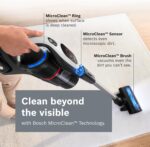 Bosch Unlimited 9 Cordless Vacuum Cleaner, 60-Minute Runtime, 3.0 Ah Battery Pack, MicroClean Technology, Easy Empty Dust Box, LED Lights, White, BBS931WGB