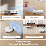 dreame L40 Ultra AE Robot Vacuum and Mop, 19,000Pa Suction, Diverse Brush Selection, Flexible Mop & 75°C Self Cleaning Washboard, All-in-One Station, Tangle-Free, Auto Refill, Voice Control
