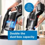 Bosch Unlimited 10 BCS1051GB Cordless Vacuum Cleaner with 100-Minute Runtime, Innovative MicroClean Technology, Including Sensor and TFT Display, Black