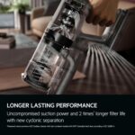 AEG 6000 Cordless Vacuum Cleaner AP61CB21DB, 103 000 RPM, Powerful Suction, Up to 99% Dust Pickup, 40 Min Runtime, Multi-Surface Nozzle, Detachable Handheld Unit