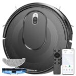 Vexilar Self-Emptying Robot Vacuum Cleaner with Mop, Laser Navigation, Up to 60 Days of Hands-Free Cleaning, 180 Mins Runtime, Strong 8000Pa Suction Robot Vacuum to Clean Floors, Carpets, and Pet Hair
