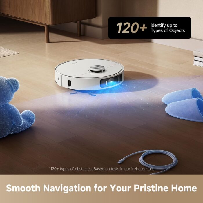 dreame L40 Ultra AE Robot Vacuum and Mop, 19,000Pa Suction, Diverse Brush Selection, Flexible Mop & 75°C Self Cleaning Washboard, All-in-One Station, Tangle-Free, Auto Refill, Voice Control