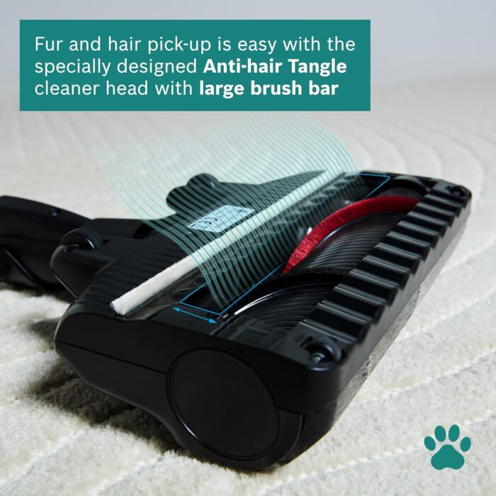 Bosch Unlimited 7 BCS712GB ProHome MultiUse Lightweight Cordless Vacuum Cleaner with Flex Tube, Quick Charger & Accessories, 2 Batteries 80 minutes runtime - White