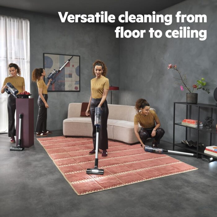 AEG 6000 Cordless Vacuum Cleaner AP61CB21DB, 103 000 RPM, Powerful Suction, Up to 99% Dust Pickup, 40 Min Runtime, Multi-Surface Nozzle, Detachable Handheld Unit