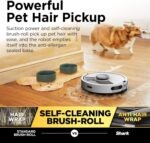 Shark Matrix Plus 2-in-1 Robot Vacuum and Mop with Self-charging Base - Deep-cleans Carpets, Hard Floors and Pet Hair - 3D LiDAR Navigation - Wi-Fi/App - 2 Pads and 2 Brushes incl. - Grey