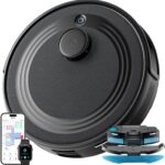 Lefant M2 Robot Vacuum Cleaner with Mop, Powerful 6000Pa Suction, dToF Laser Navigation, 2.4G/5G Wi-Fi, App/Alexa/Apple Watch Control, 140min Runtime, Ideal for Pet Hair, Carpets & Hard Floors