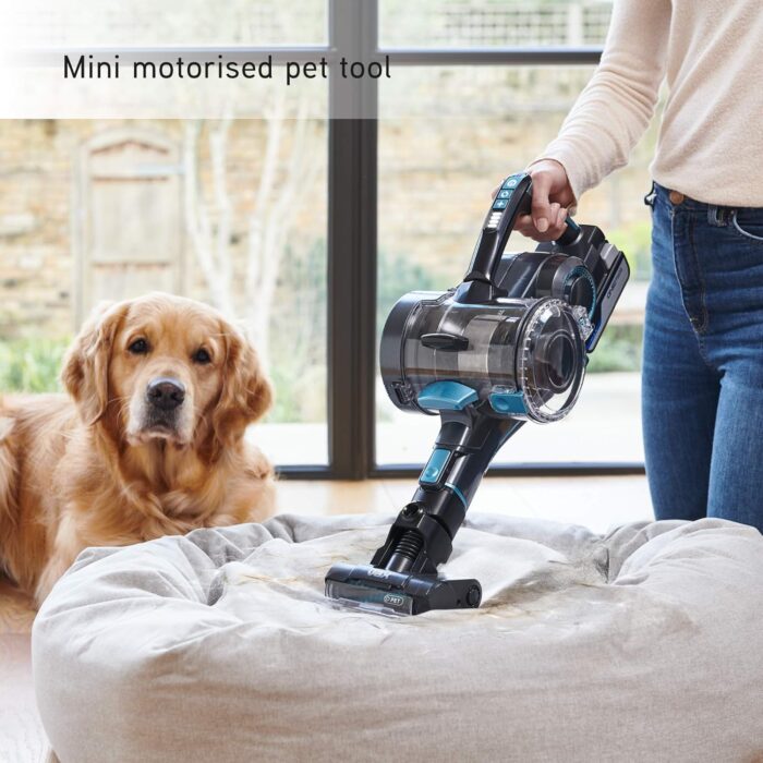 Vax ONEPWR Blade 4 Pet Dual Battery Cordless Vacuum Cleaner with Motorised Pet Tool – CLSV-B4DP, Graphite/Cyan Blue