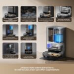 DREAME L50 Ultra Robot Vacuum and Mop Black with Auto-Empty and Mop Self-Cleaning, Precise Obstacle Avoidance, 19,500Pa Suction, HyperStream Detangling DuoBrush