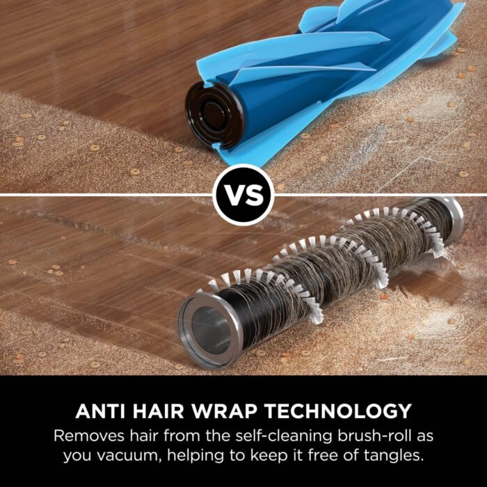 Shark Clean & Empty Cordless Vacuum Cleaner with Auto-Empty System, Lightweight Anti Hair Wrap Vacuum with Pet & Crevice Tools, 40 Mins, Charging Dock, LED Headlights, White,Mohogany, BU3521UKTSB