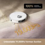 dreame L40 Ultra AE Robot Vacuum and Mop, 19,000Pa Suction, Diverse Brush Selection, Flexible Mop & 75°C Self Cleaning Washboard, All-in-One Station, Tangle-Free, Auto Refill, Voice Control