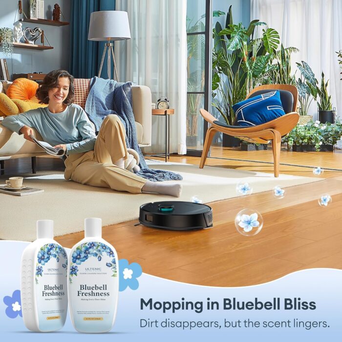 Ultenic T20 Pro Self Emptying Robot Vacuum Cleaner with Mop 8000Pa, 180 Mins Runtime, LiDAR Navigation, Up to 10 Weeks of Hands Free Cleaning Robot Vacuum for Pet Hair, Carpet, All Floors